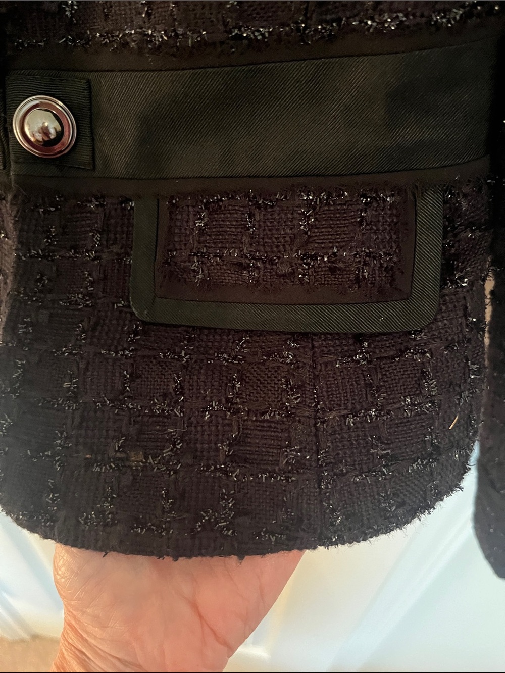 White House Black Market Tweed Sparkle Blazer - Picture 4 of 11